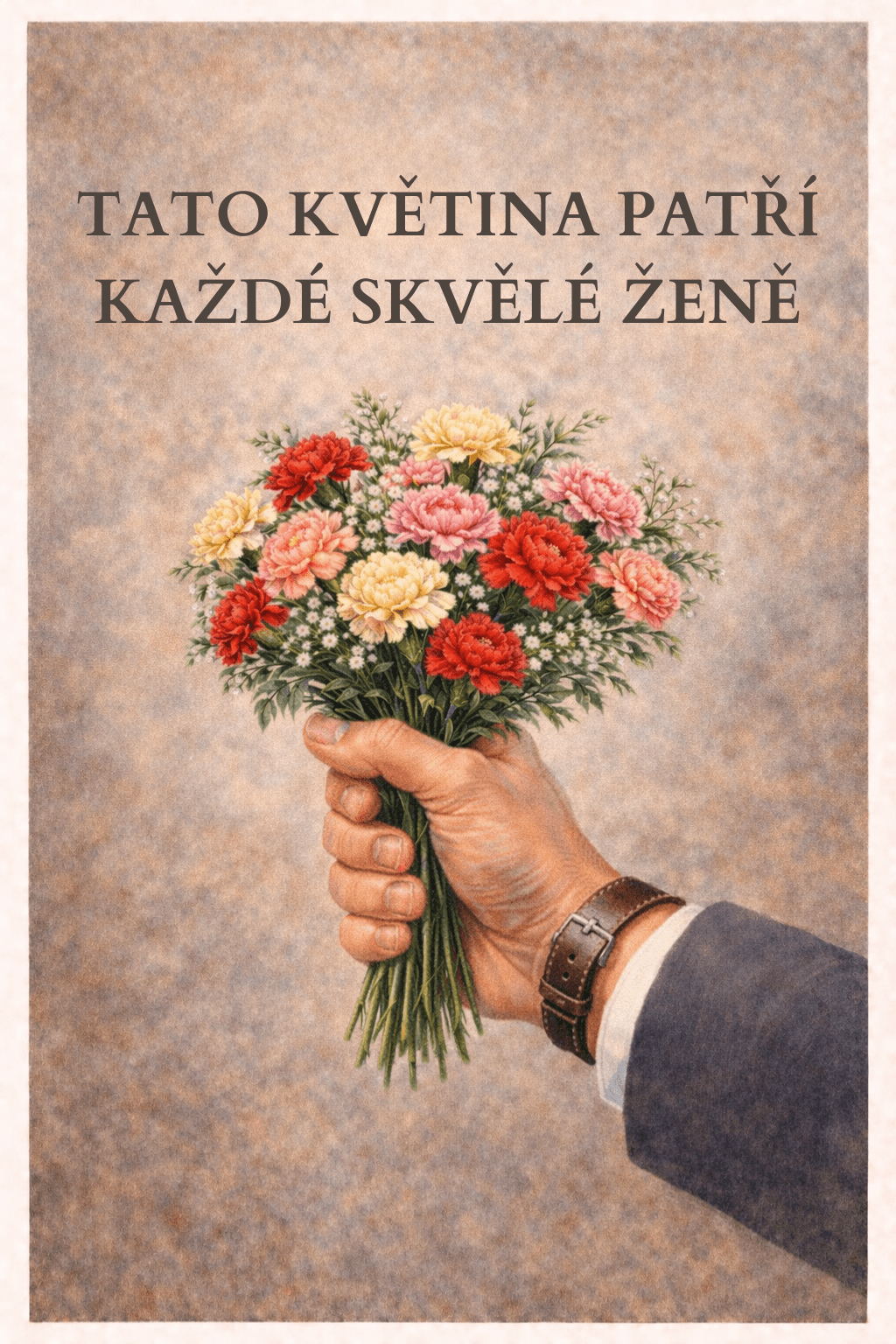 Přání k MDŽ ke stažení zdarma Tato květina patří každé skvělé ženě