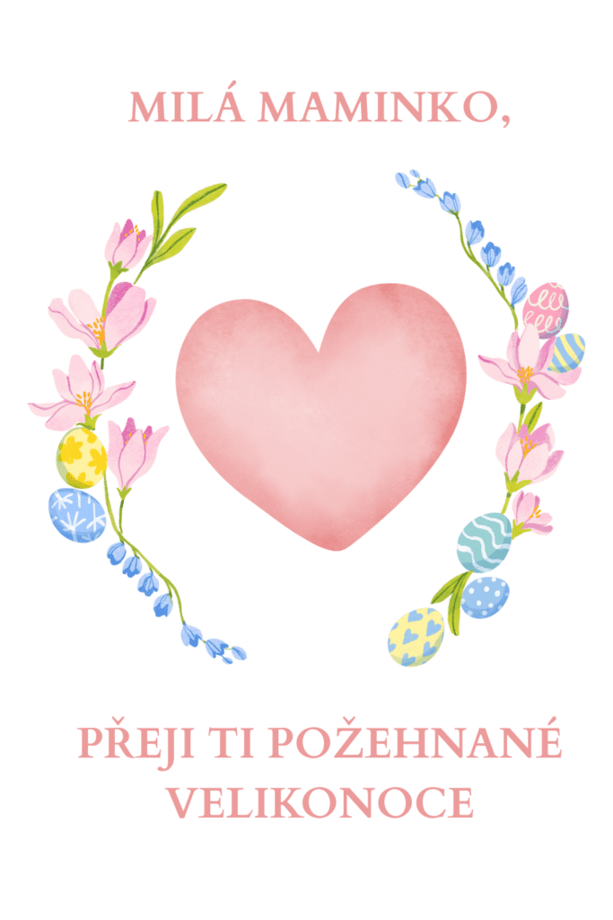 Velikonoční přání 2026 - mamince k Velikonocům